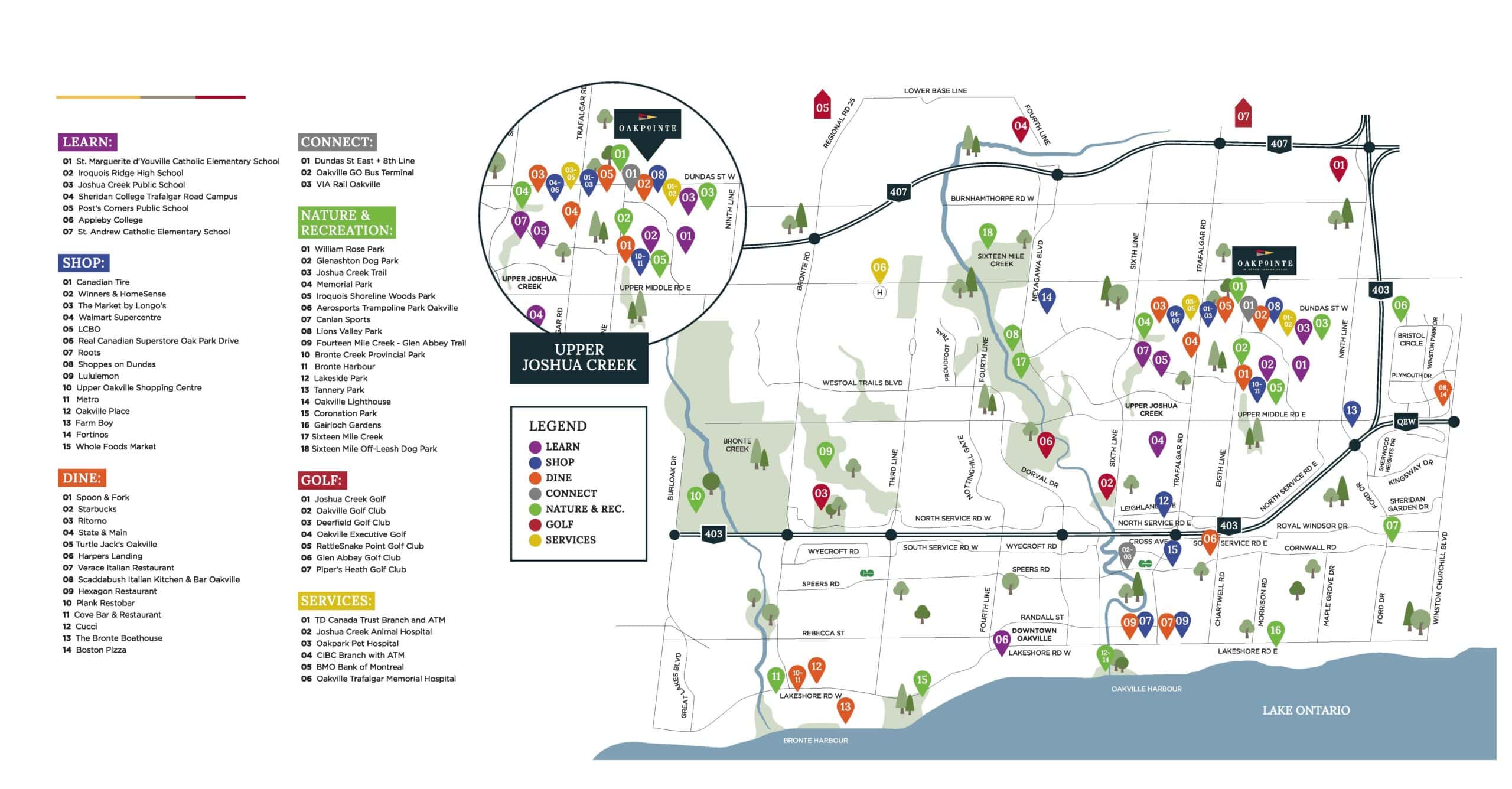 oakpointe amenities map