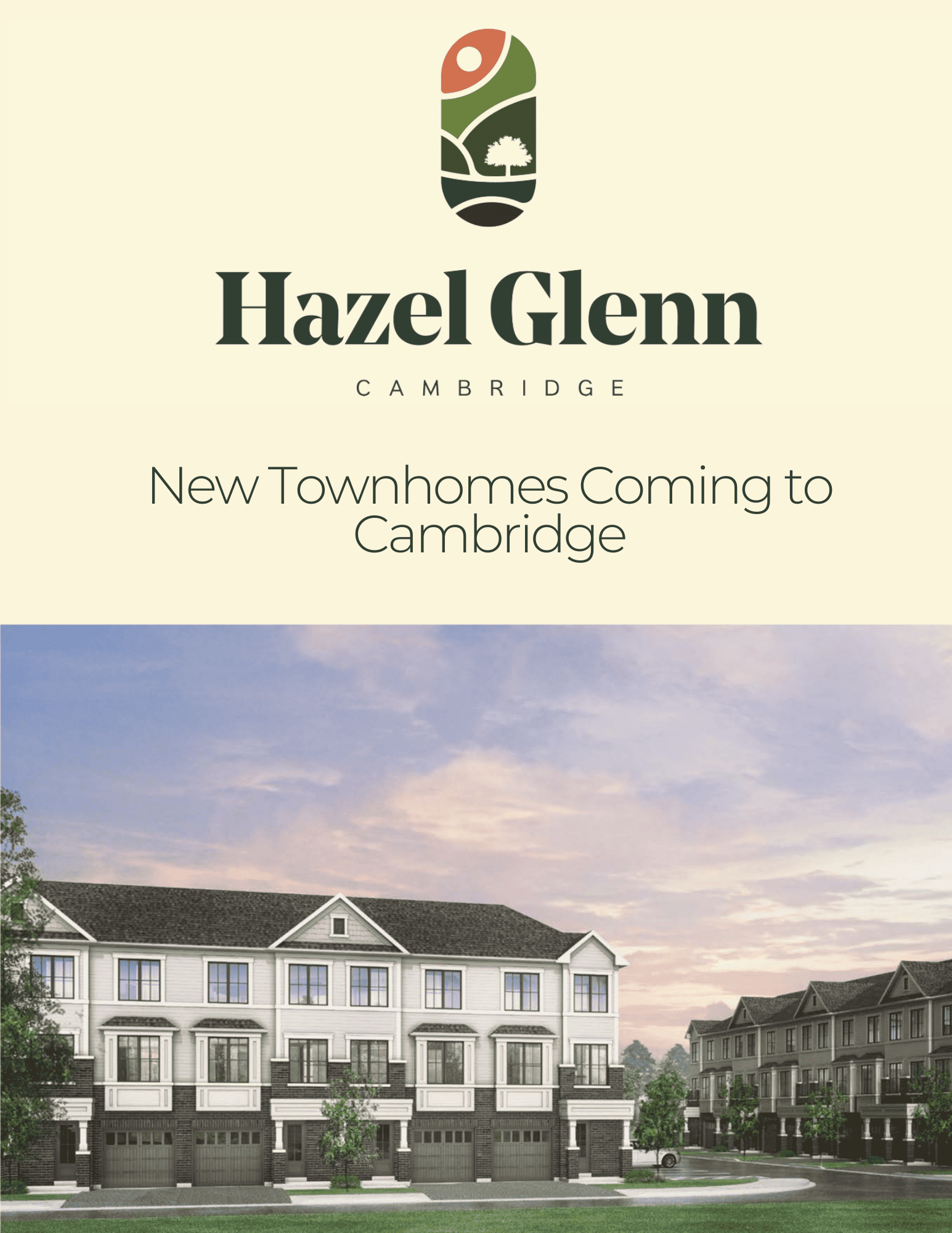 Hazel Glenn Townhomes and Detached homes coming soon