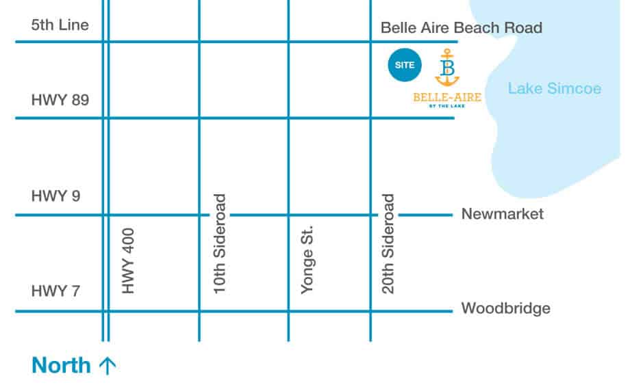 Belle Aire by the Lake Site Map