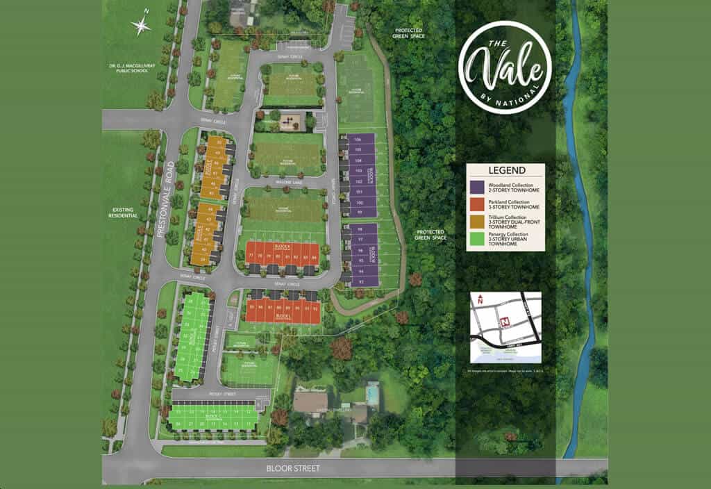 The Vale Site Plan