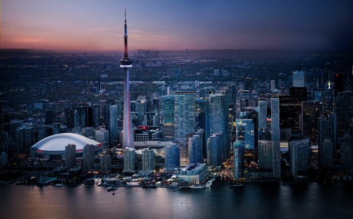 aerial view - Q Tower Toronto
