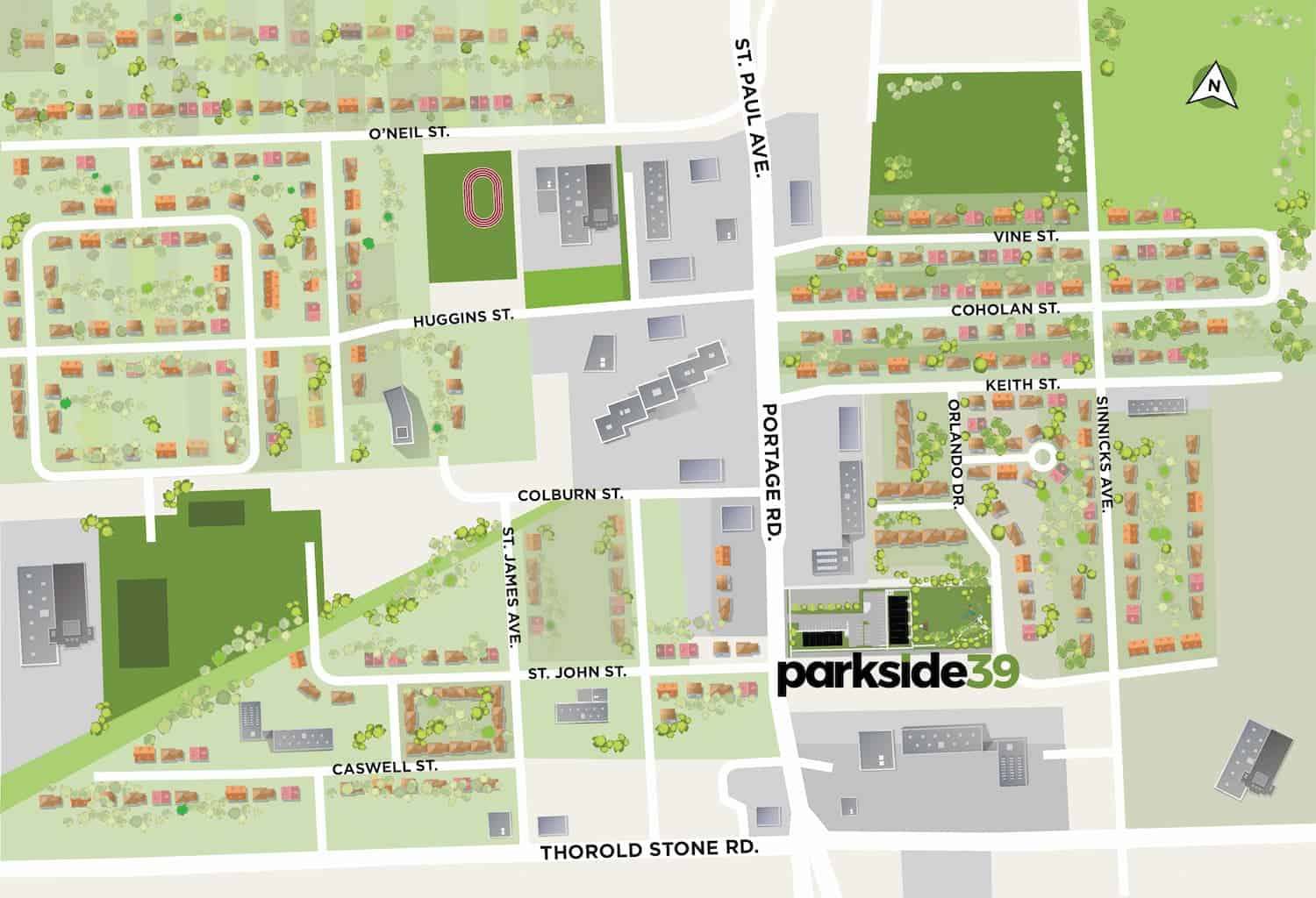 parktowns niagarafalls map