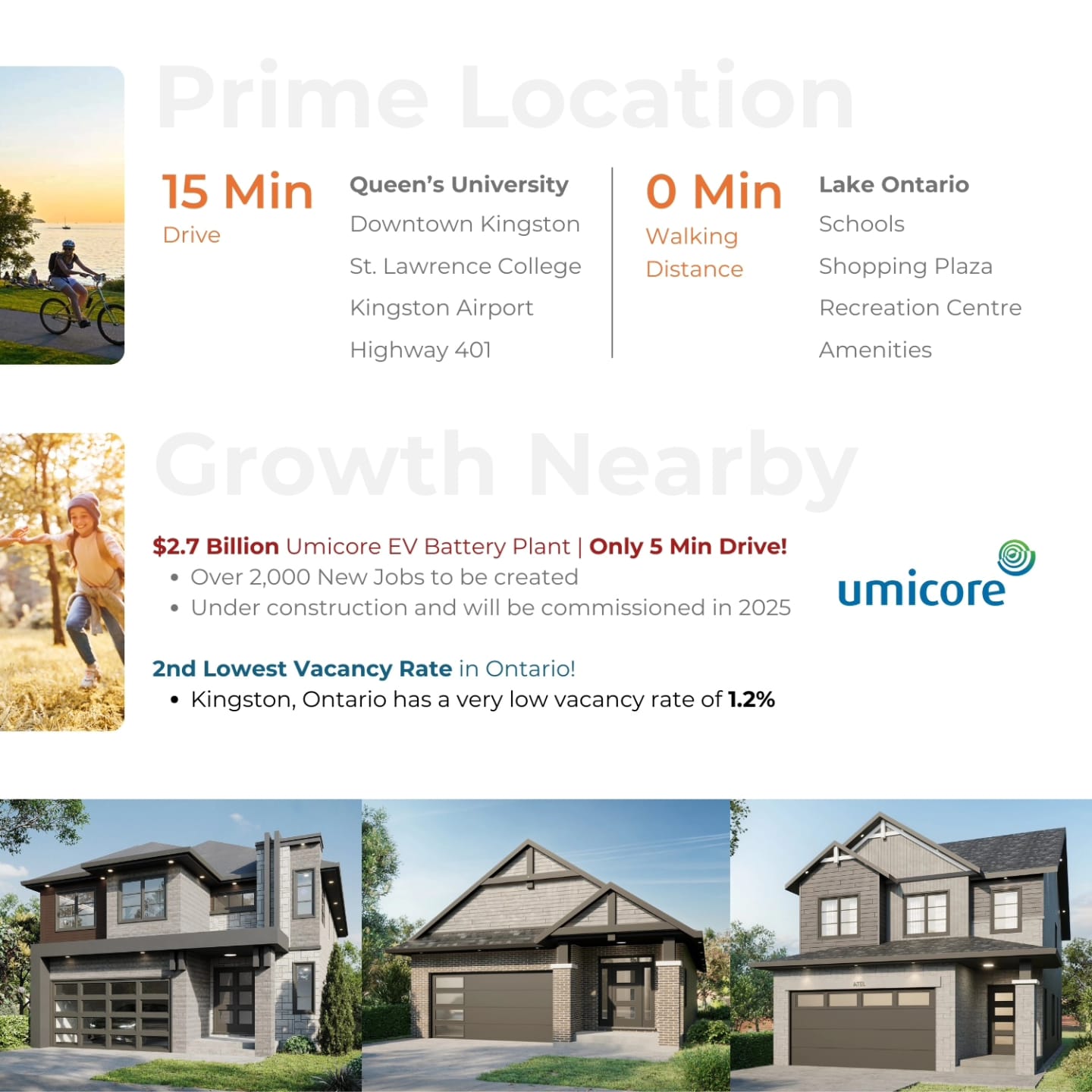 Prime location housing ad with amenities and nearby growth.