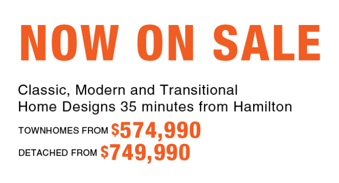 Home sale ad: Styles, prices, near Hamilton.