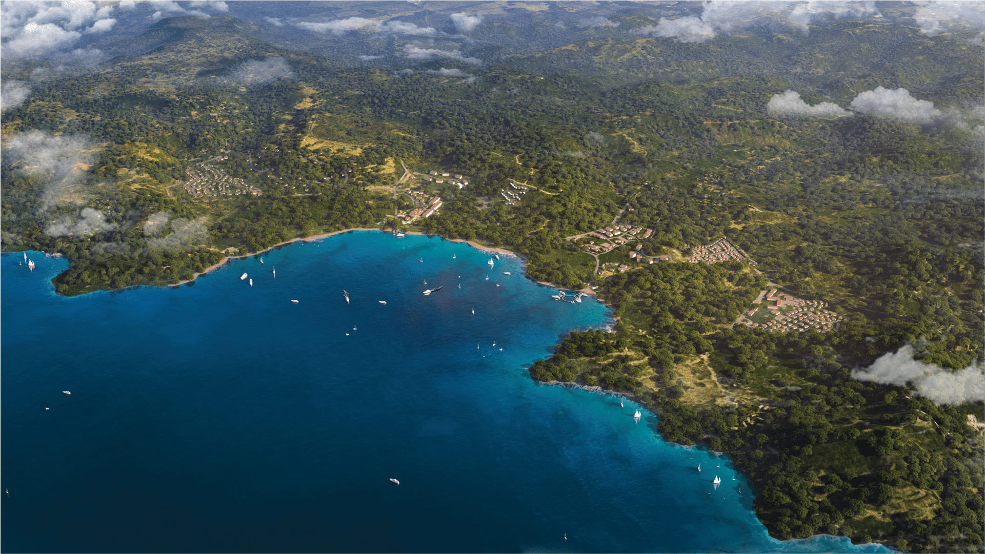 aerial map bahia papagayo costa rica luxury residences