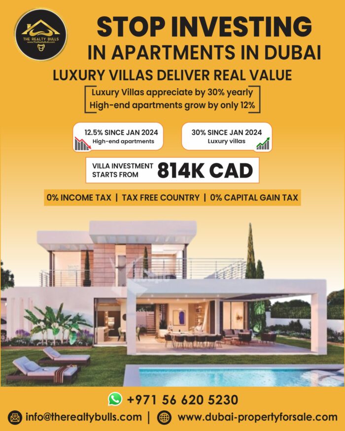 Why Investing in Dubai Luxury Villas Is Outpacing Apartment Gains in 2025